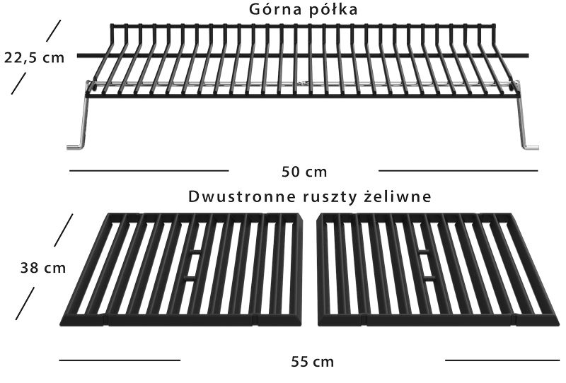 półka górna do grilla Monarch Broil King Polgrill